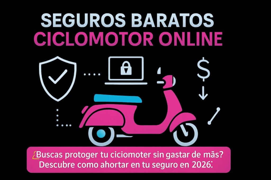 7 Mejores Seguros Baratos Ciclomotor Online en 2026 - Inxur - Tu guía en la jungla de los seguros