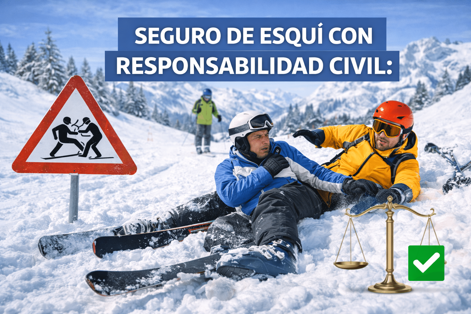 Seguro de esqu&iacute; con responsabilidad civil cu&aacute;ndo respondes por da&ntilde;os a terceros