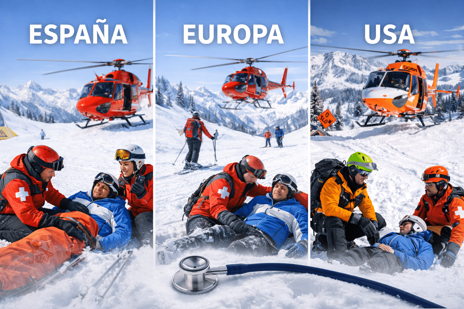 Seguro de esqu&iacute; en Espa&ntilde;a y en el extranjero l&iacute;mites m&eacute;dicos por destino