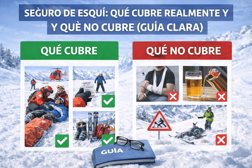 Seguro de esquí: qué cubre realmente y qué no cubre (guía clara) 4 Seguro de esquí qué cubre realmente y qué no cubre (guía clara)