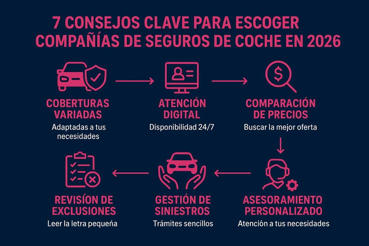 7 increíbles consejos para escoger compañías de seguros de coche