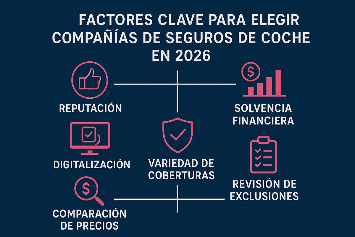 Cómo elegir una compañía de seguros de coche en 2026