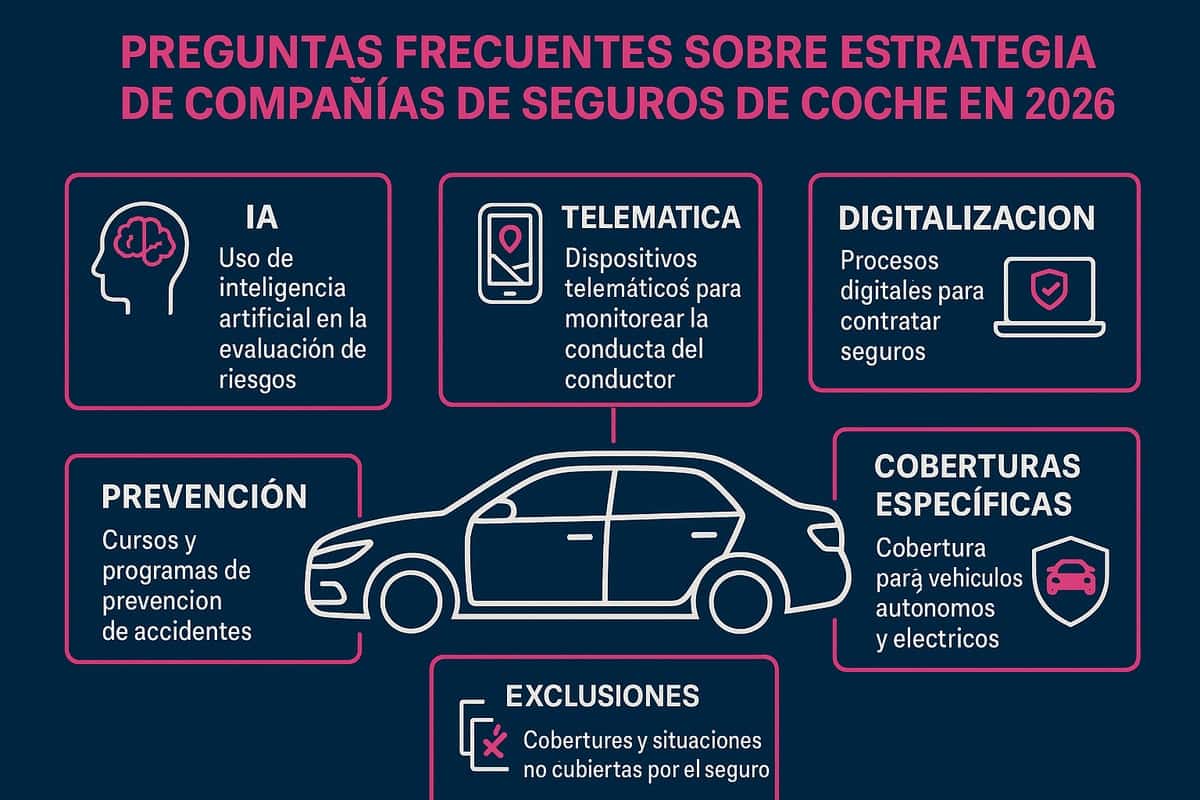 Preguntas frecuentes sobre estrategias de compañías de seguros de coche