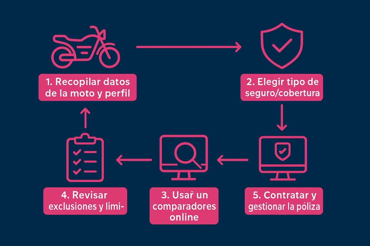 Pasos para cotizar un seguro de moto online