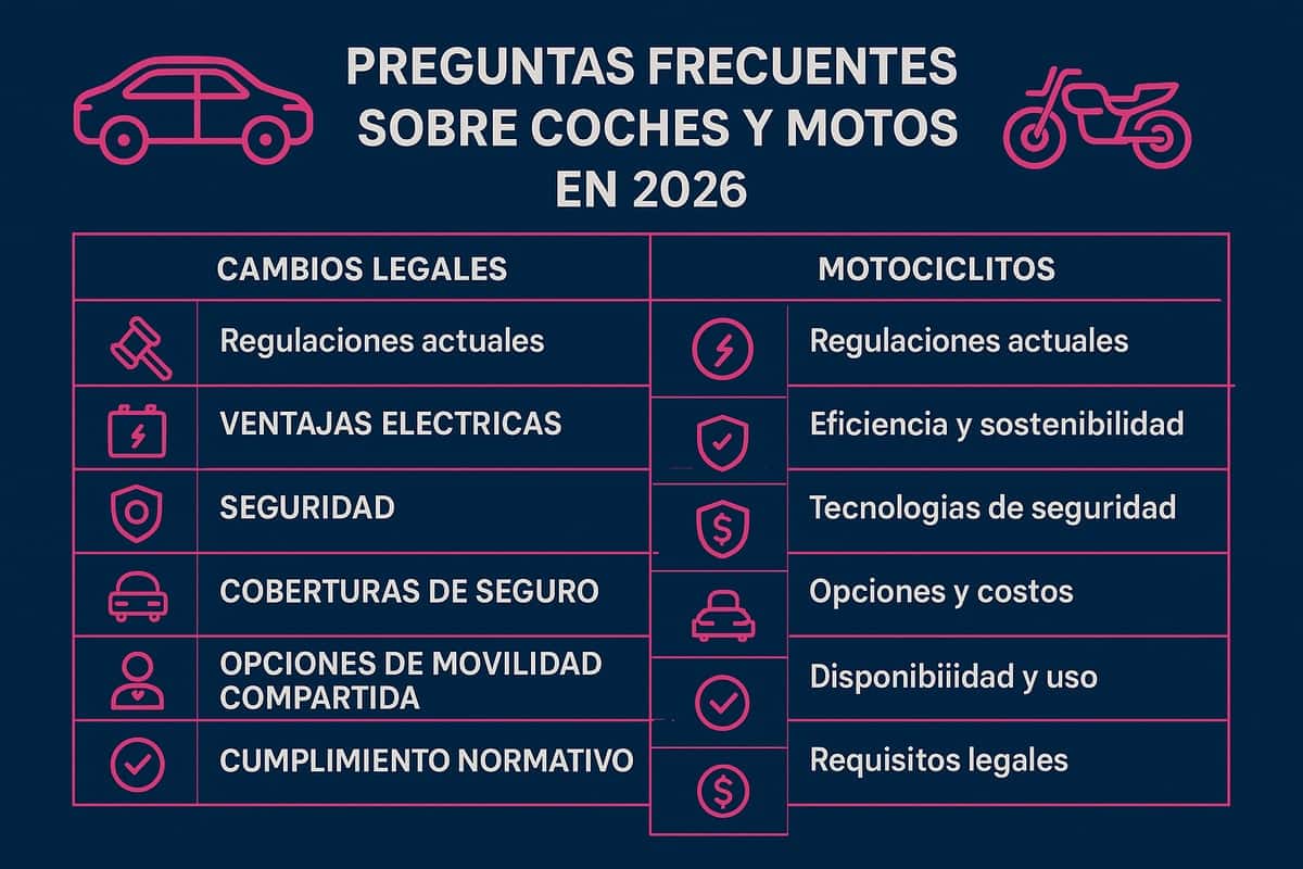 Preguntas Frecuentes Sobre Coche y Moto en 2026 (FAQ)
