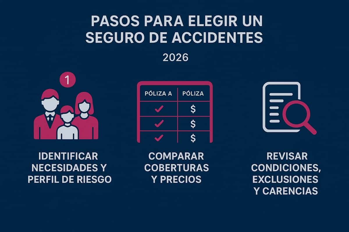 Cómo elegir el mejor seguro de accidentes: pasos y claves
