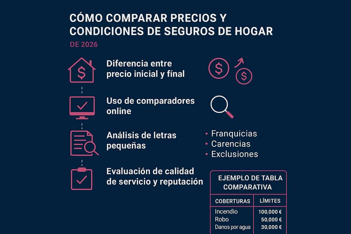 Cómo Comparar Precios y Condiciones de Seguros de Hogar
