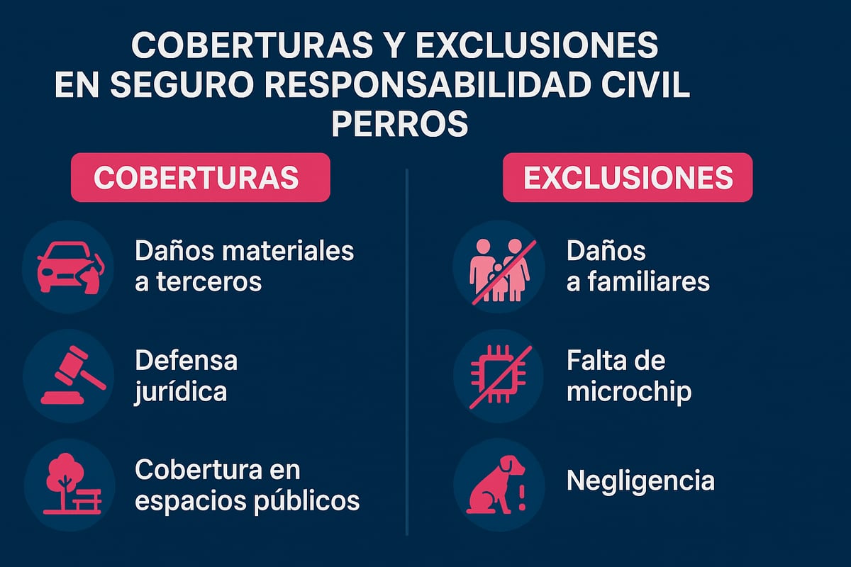 Coberturas y exclusiones del seguro de responsabilidad civil para perros