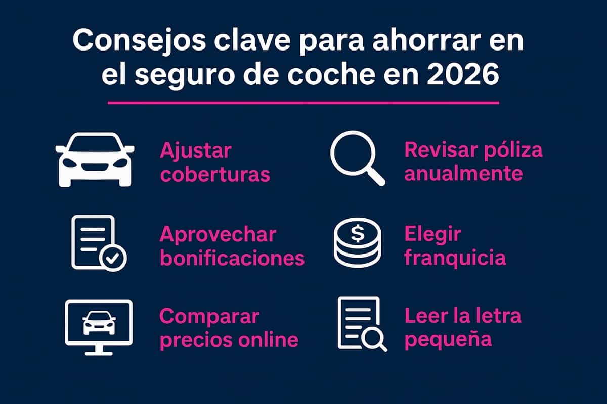 Consejos prácticos para ahorrar en el seguro de coche