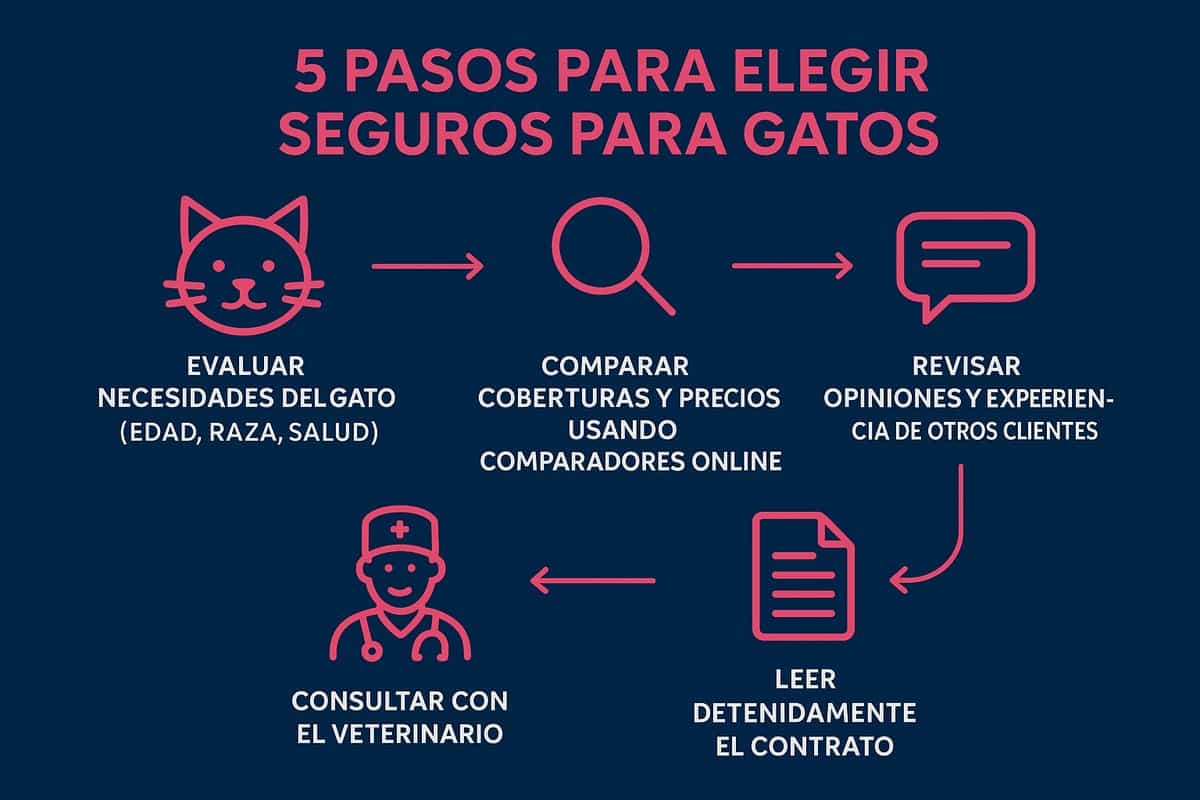 Cómo elegir un seguro para gatos paso a paso