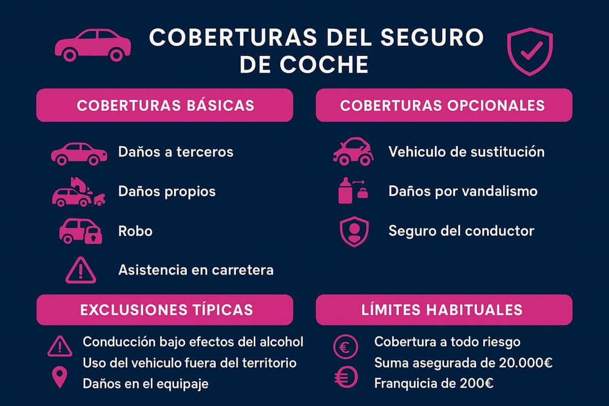 Coberturas, exclusiones y límites de los seguros por días