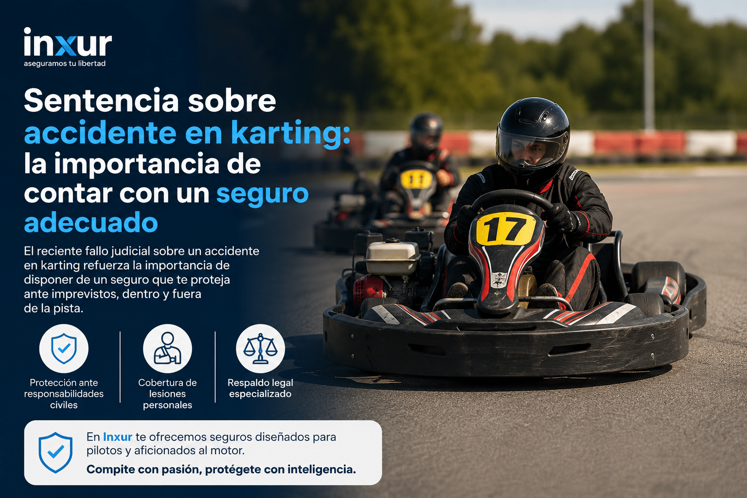 Sentencia por accidente en karting