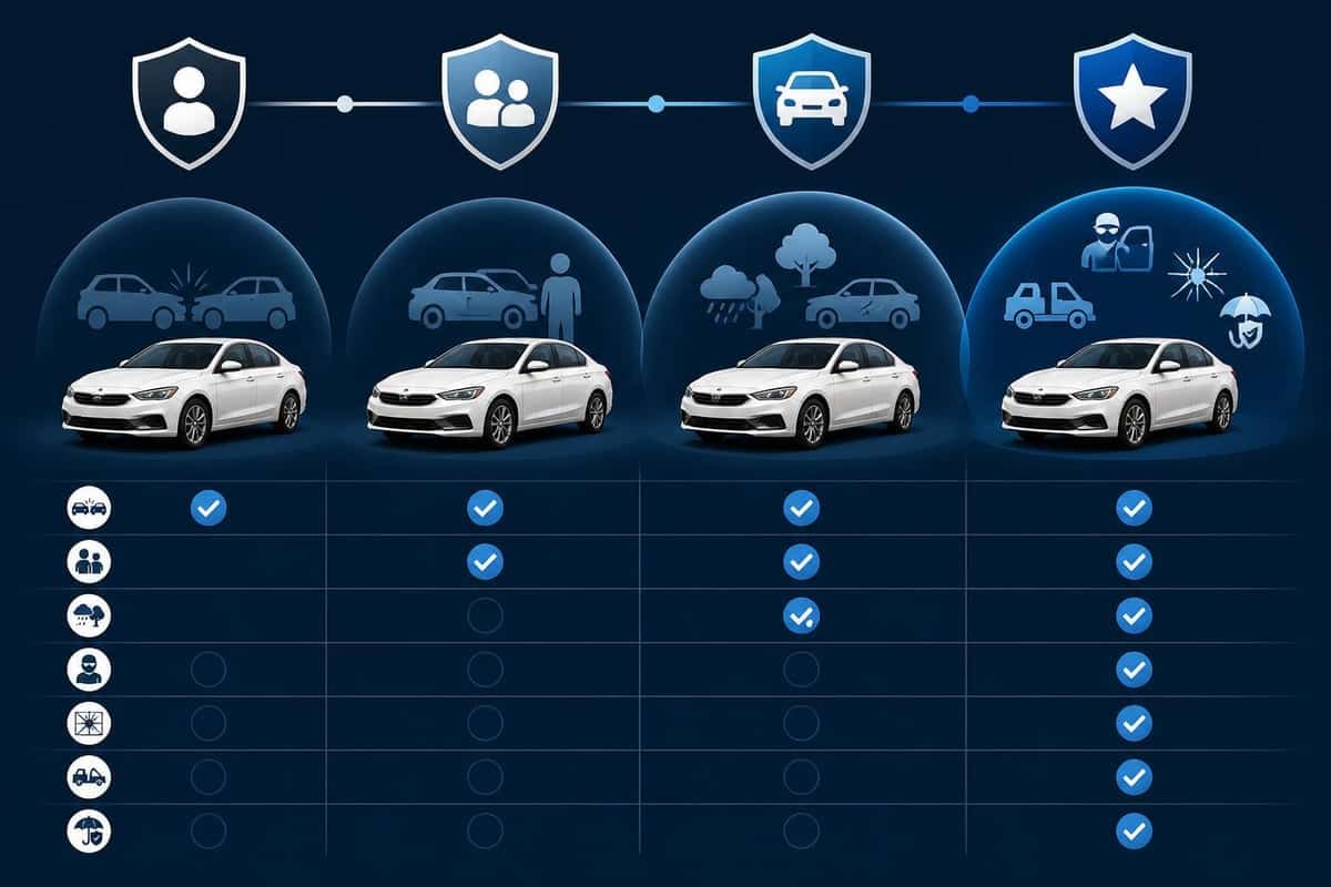 Tipos de coberturas de seguros de coche
