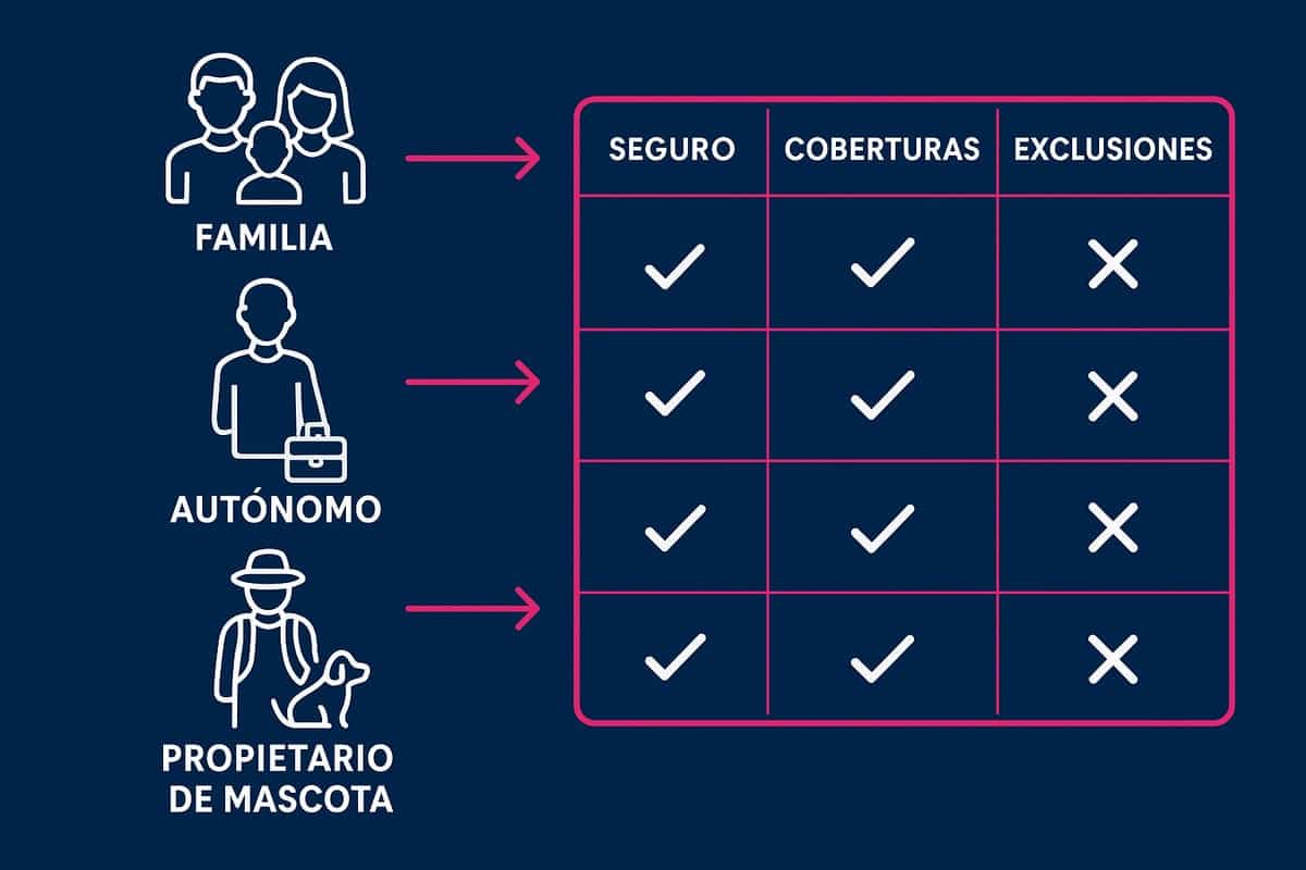 Esquema para elegir el tipo de seguro según tu perfil